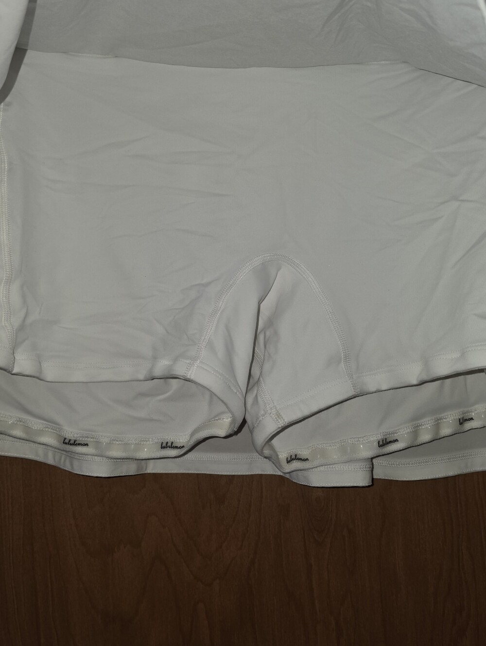 NEW Lululemon “Play Off the Pleats” tennis skirt White Sz 14 - Picture 6 of 10